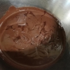 mousse chocolat sur pâte à bombe