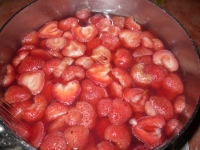 Nage de fraises
