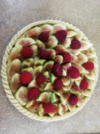 tarte aux figues et framboises