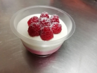 pana cotta vanille framboise