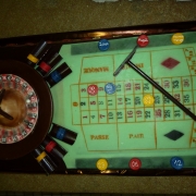 La roulette et sa table de jeu